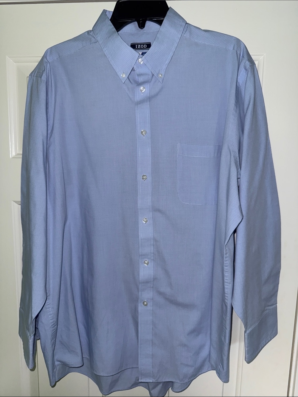 Izod Men's Light Blue Button-Down Dress Shirt